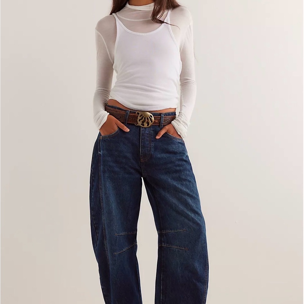 Free People Good Luck Barrell Jean